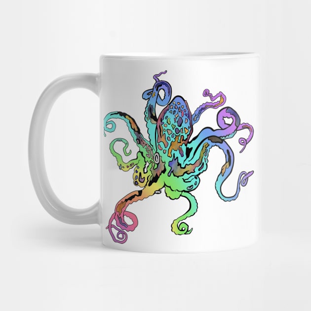 Rainbow Octopus by WFDJ